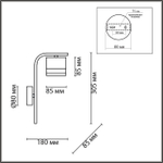 8240/1W LN Бра GX53 1*7Вт 220В IP20 COMFI