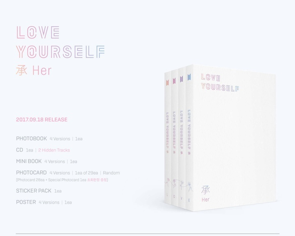 Альбом BTS - LOVE YOURSELF 承 'Her'