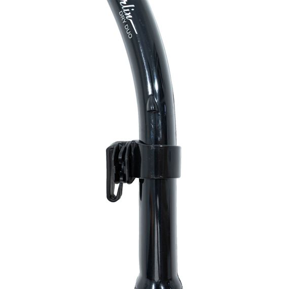 Трубка Marlin Dry Duo черная (изогнутая гофра)