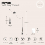 Бра Maytoni Sintesi P090WL-L24CH3K