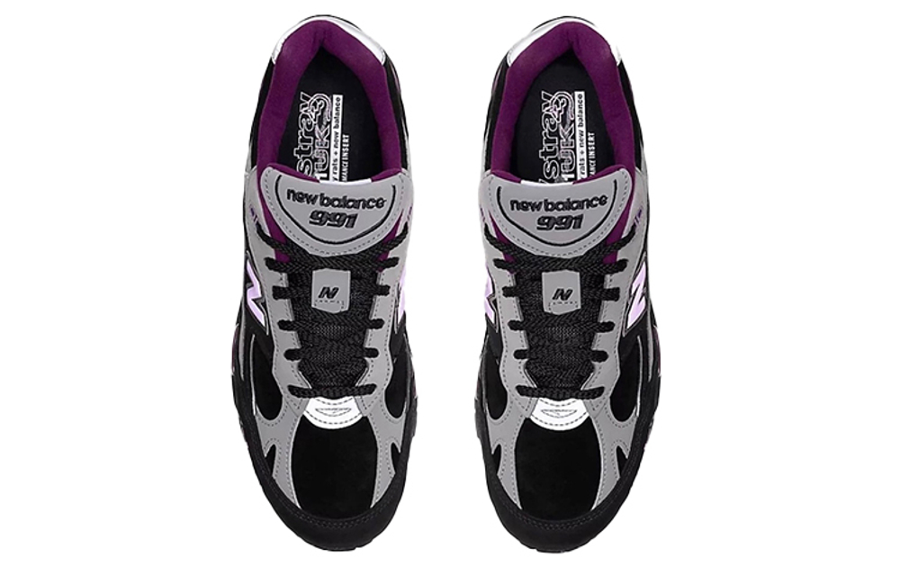 991 Stray Rats x 991 New Balance Made in England "Black Purple"