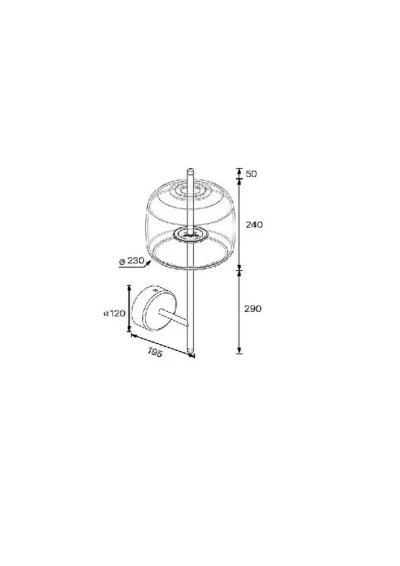 Бра Arte Lamp PADOVA A2404AP-1SM, 1хLED
