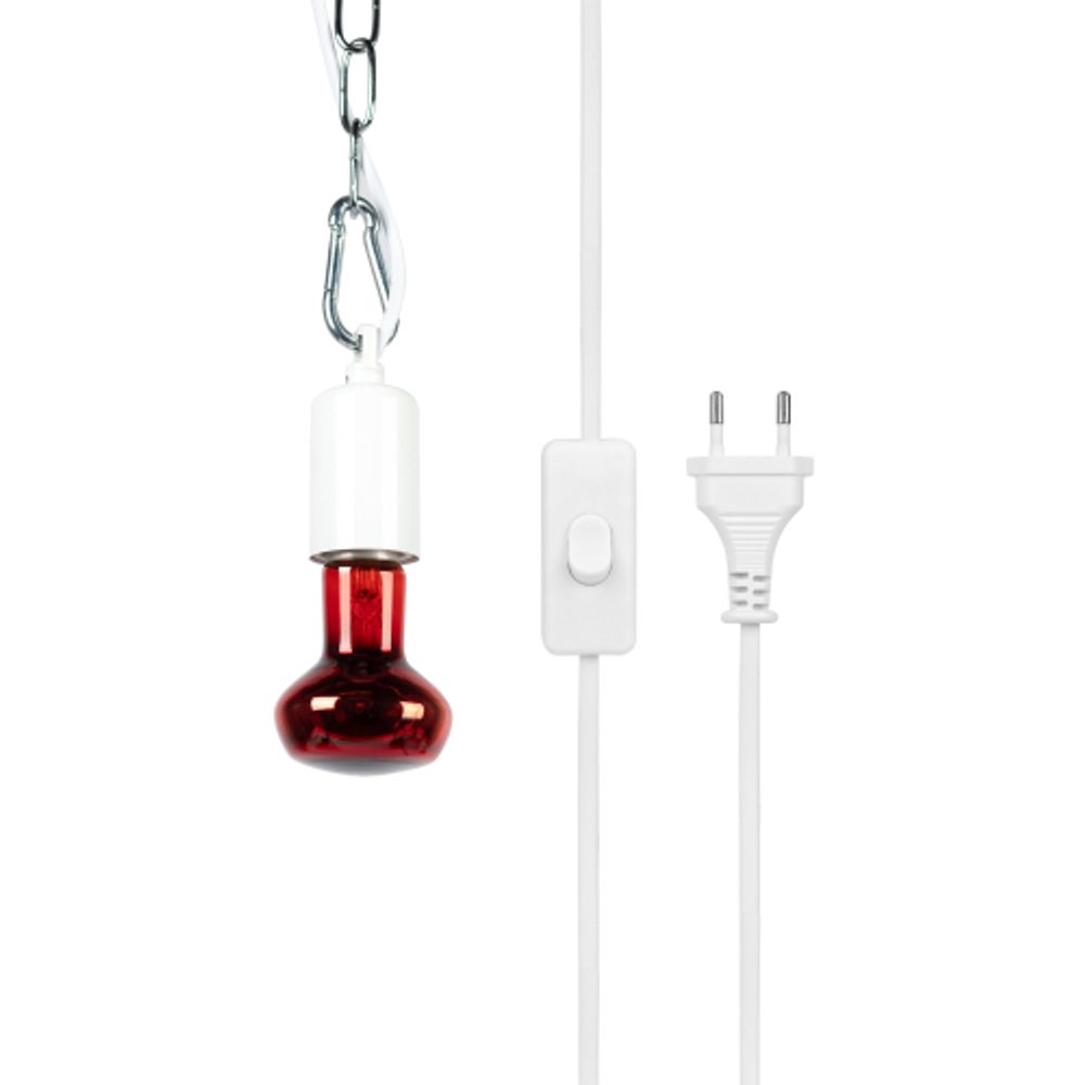 Светильник для растений ЭРА FITO-Hanging сeramic holder 3 m подвесной патрон керамический с кабелем и цоколем Е27 | Светильники для растений