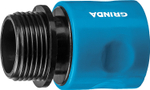 GRINDA TT-34E, 3/4″, с внешней резьбой, для шланга, быстросъемный соединитель, PROLine (8-426502)