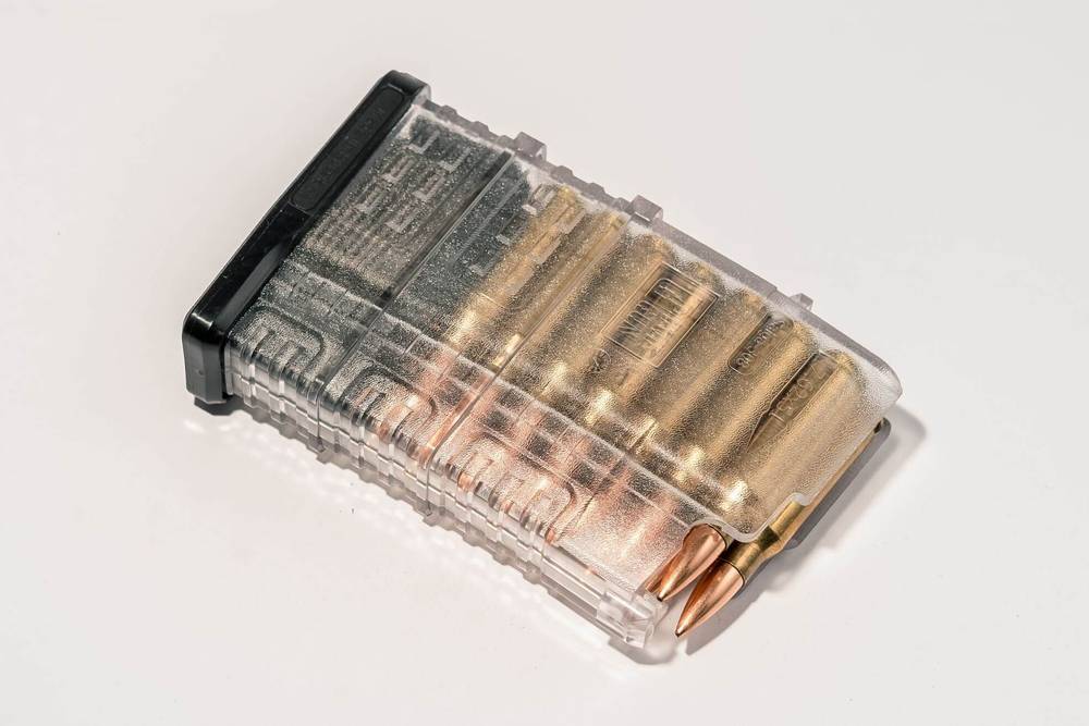 Магазин PufGun для Сайга-308, .308 Win, 15 патронов, прозрачный