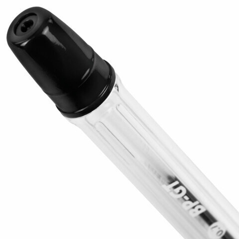 Ручка шариковая BRAUBERG "BP-GT", 1шт, ЧЕРНАЯ, корпус прозрачный, евронаконечник 0,7 мм, линия письма 0,35 мм, 144006