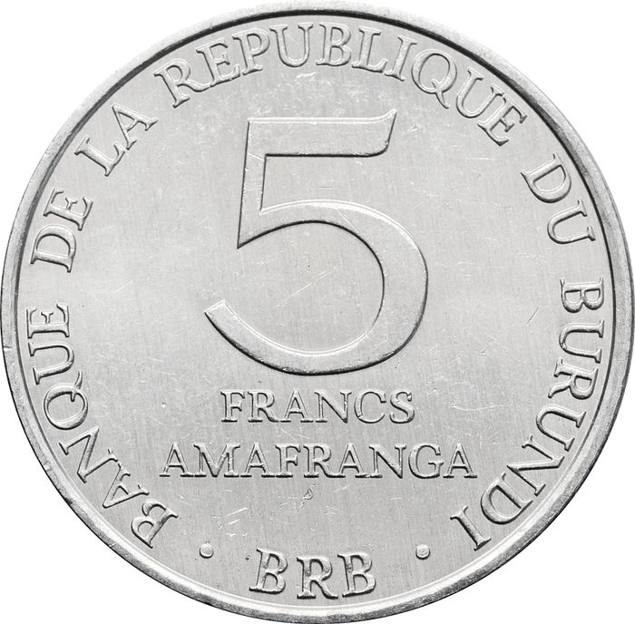 5 франков 2013 Бурунди