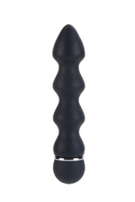 Анальная елочка 10-Function Tapered Anal Trainer рефленый с вибрацией черный