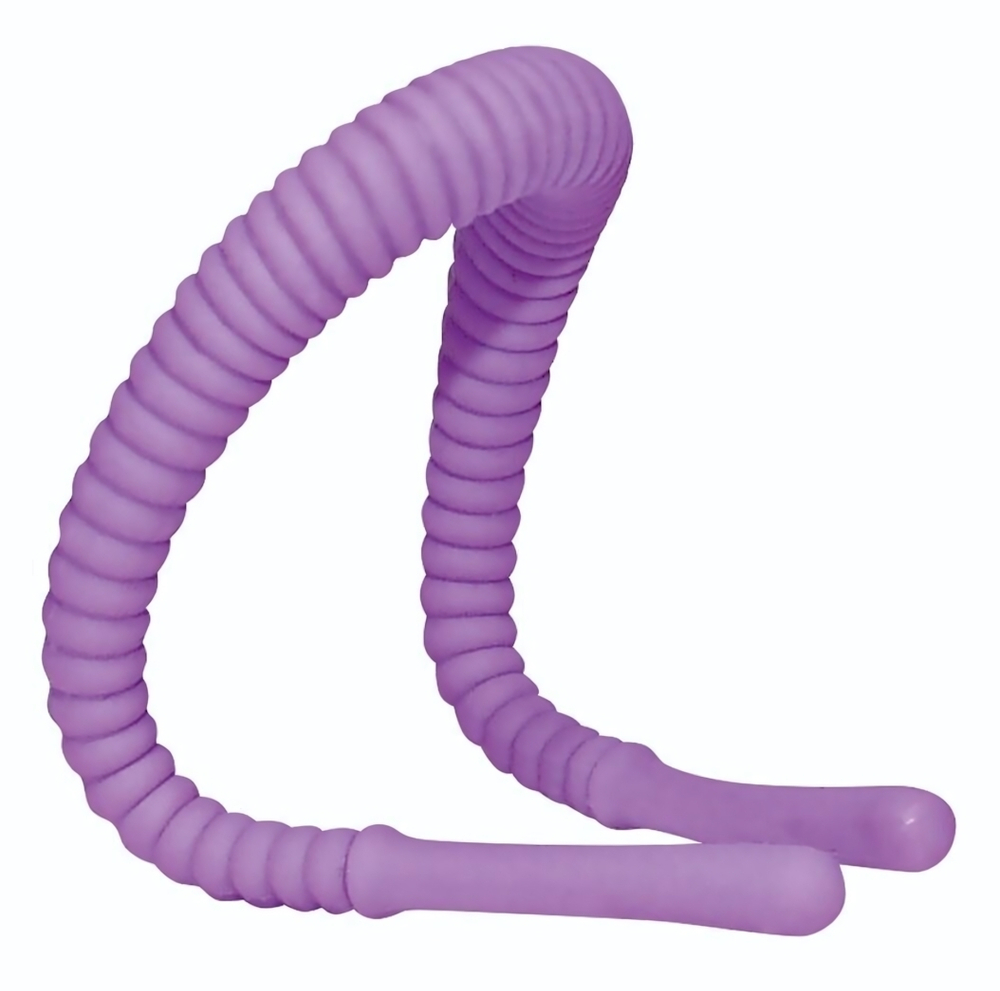 Фиолетовый гибкий фаллоимитатор Intimate Spreader для G-стимуляции (Цвет: фиолетовый)