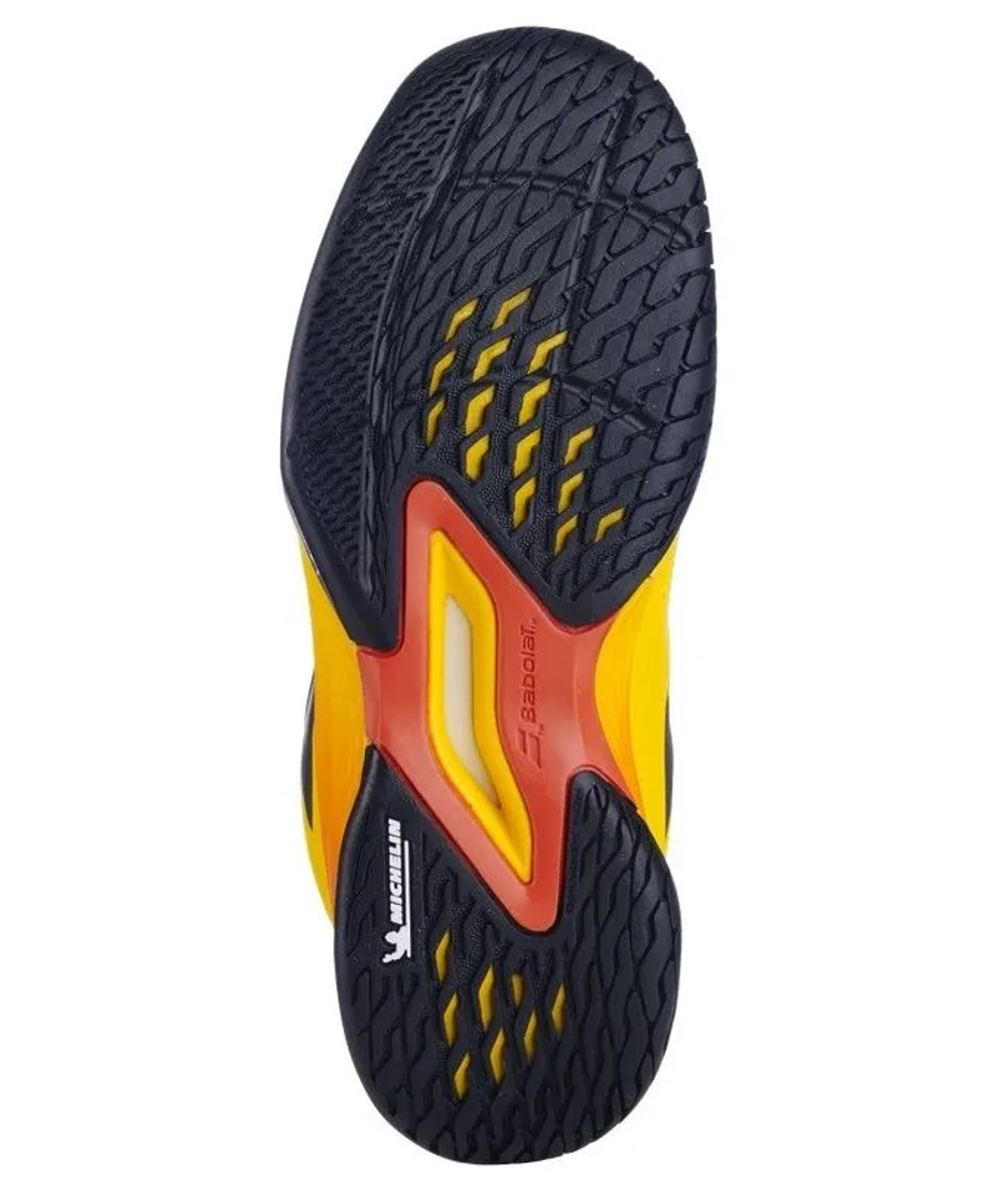 Детские Кроссовки теннисные  Babolat Propulse Junior 3 All Court - yellow/sunset