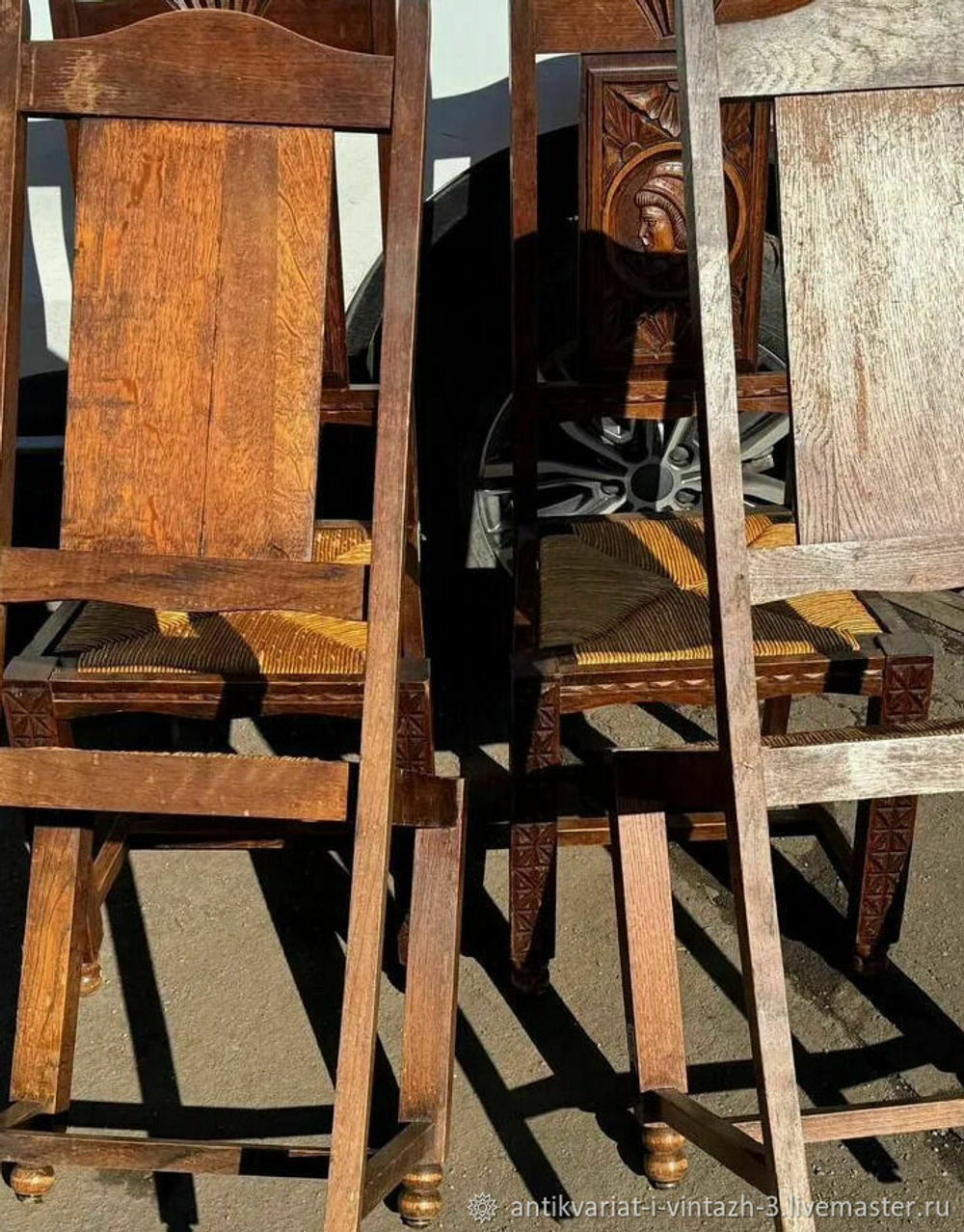 Старинные стулья в бретонском стиле 6 шт