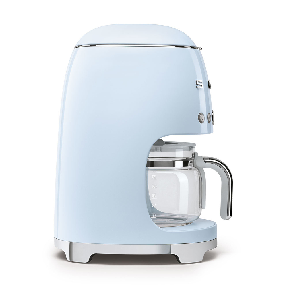 Кофеварка капельная Smeg Стиль 50-х годов голубая