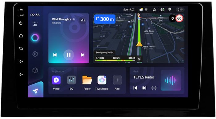 Магнитола для Toyota Avalon 5 2022-2026 (маленькая рамка) - Teyes CC3L монитор 10" IPS на Android 10, CarPlay, 4G SIM-слот