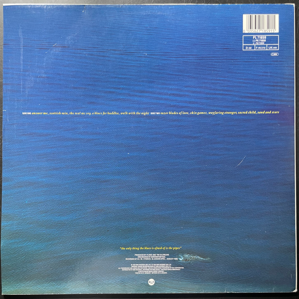 The Silencers ‎– A Blues For Buddha (Европа 1988г.)