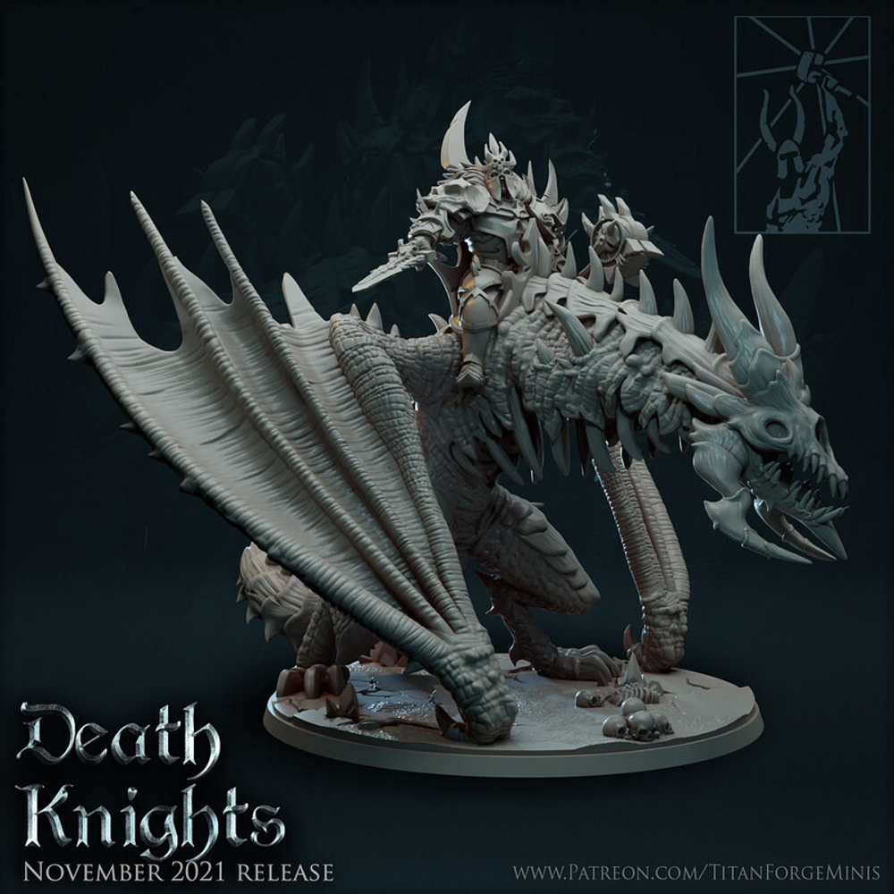 Grand Alliance Death Soulblight Gravelords Vampire Lord on Zombie Dragon миниатюра для dnd, днд, pathfinder, фентези, Настольная игра, НРИ, Варгейм, РПГ