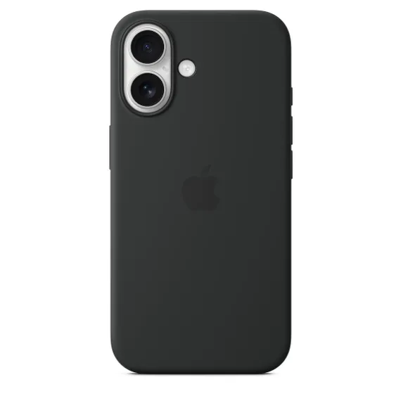 Чехол Silicone Case MagSafe для iPhone 16 Черный