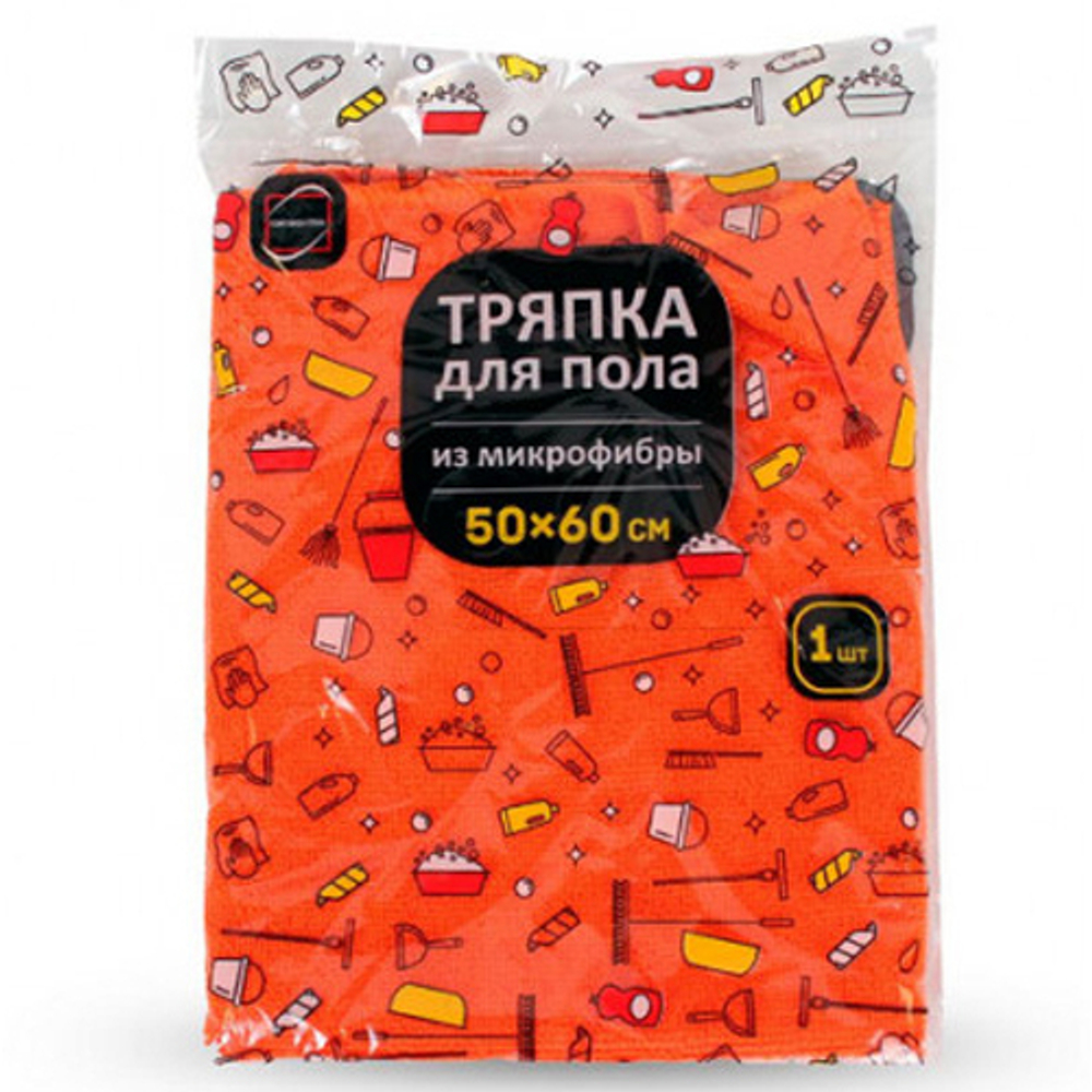 Тряпка для пола из микрофибры 50х60 см КонтинентПак