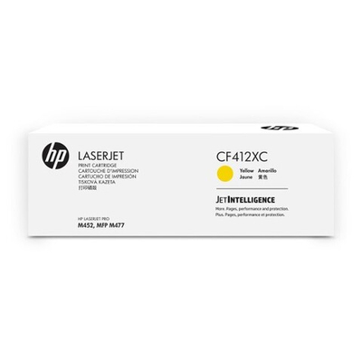 Картридж HP 410J (CF412JC) Jumbo для Color LaserJet 377/M452/M477 желтый (6k)