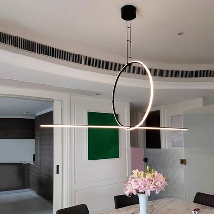 Pendant design lamp Arrangement Circle + Line by Flos