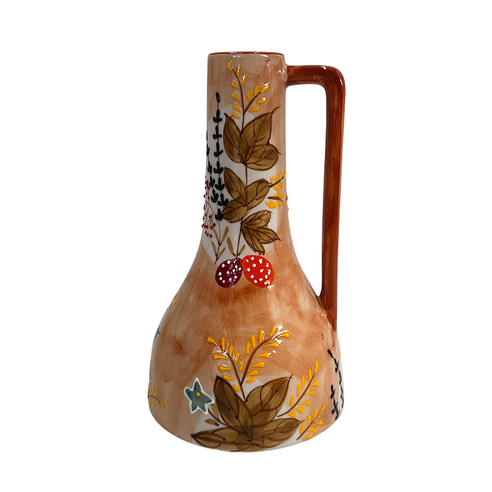 Ваза "Wood strawberry" (керамика), D14,5xH26 см Бежевый
