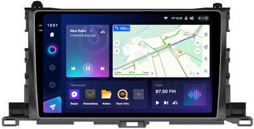 Магнитола для Toyota Highlander 3 XU50 2013-2020 - Teyes CC3-2K QLed Android 10, Быстрая, SIM-слот, CarPlay