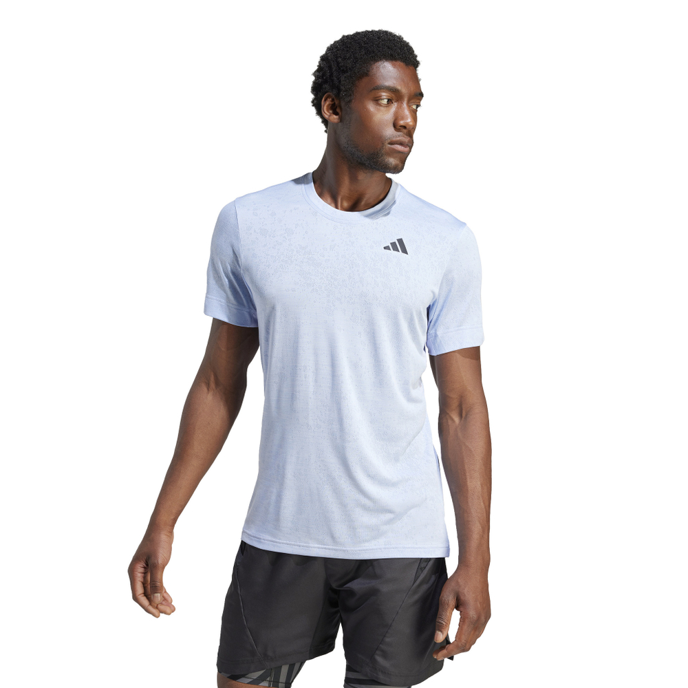 Мужская теннисная футболка Adidas Freelift Tee - blue dawn