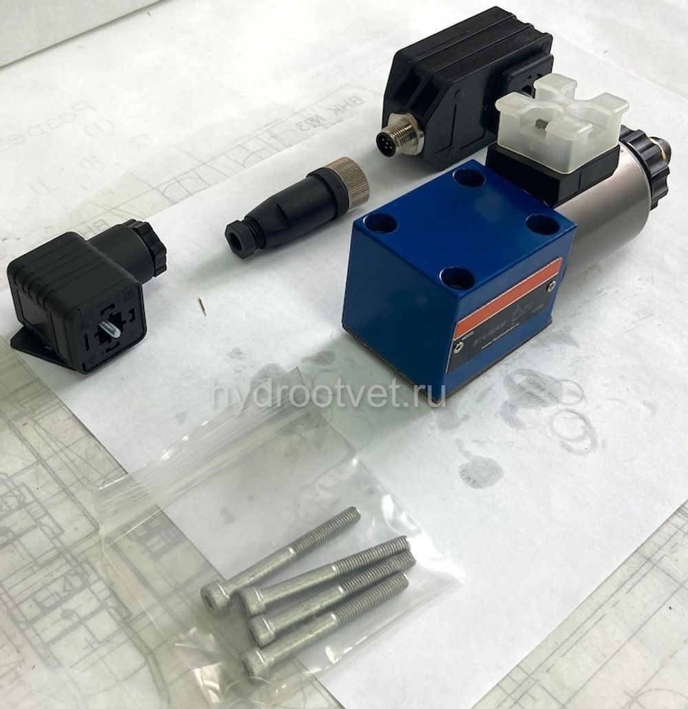 DBETE-6X/350G24K31A1V - Пропорциональный предохранительный клапан Ду6 (пилот), давление регулировки до 350 бар, встроенные усилитель = есть