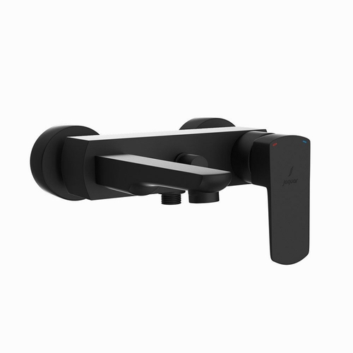Jaquar, Смеситель для ванны внешний, Kubix Prime, 1-рычаж., Черный матовый KUP-BLM-35119PM