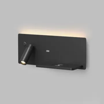 Бра с функцией зарядки устройств LED 11W 3000К IP20 DK5093-BK чёрный Chargelux Denkirs