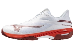 Теннисные кроссовки Mizuno Wave Exceed Court CC - fiery red/white/sun/dried tomato