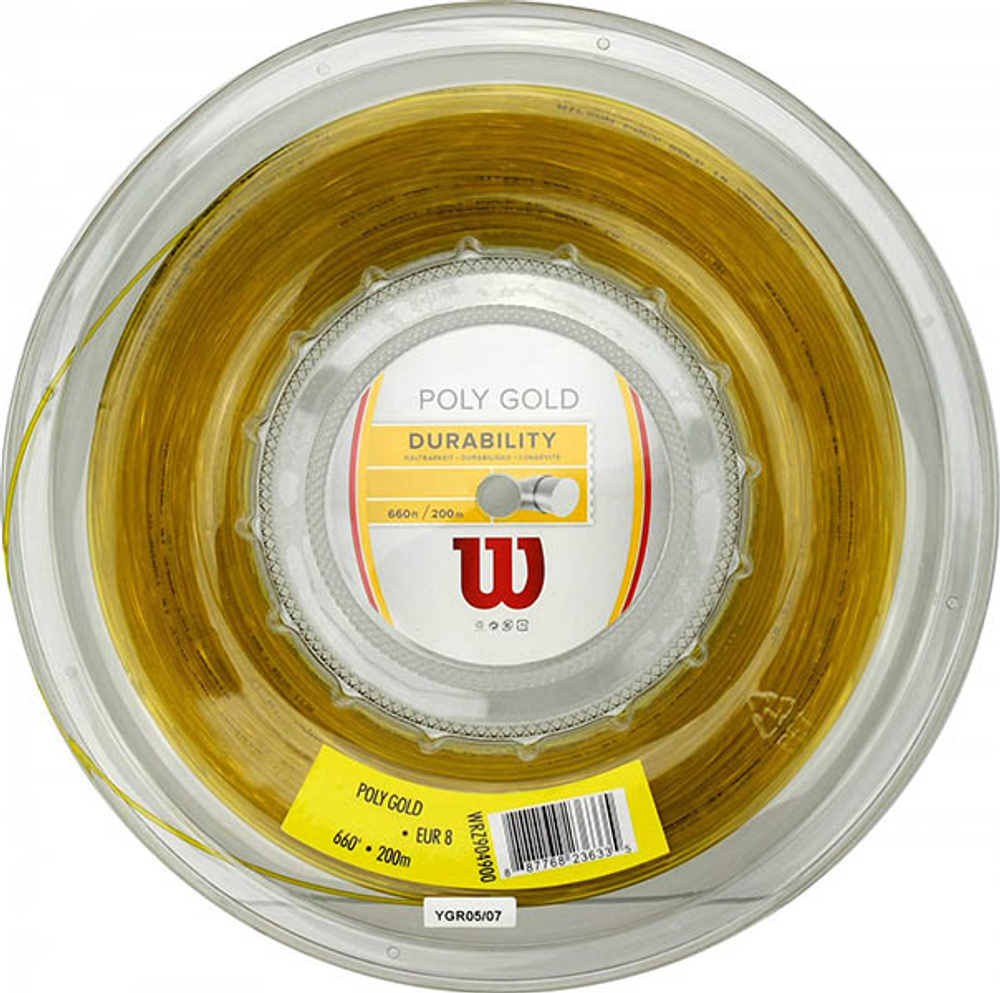 Теннисные струны Wilson Poly Gold (200 m)