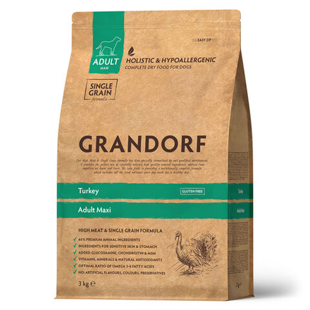 Сухой корм GRANDORF для собак крупных пород Индейка