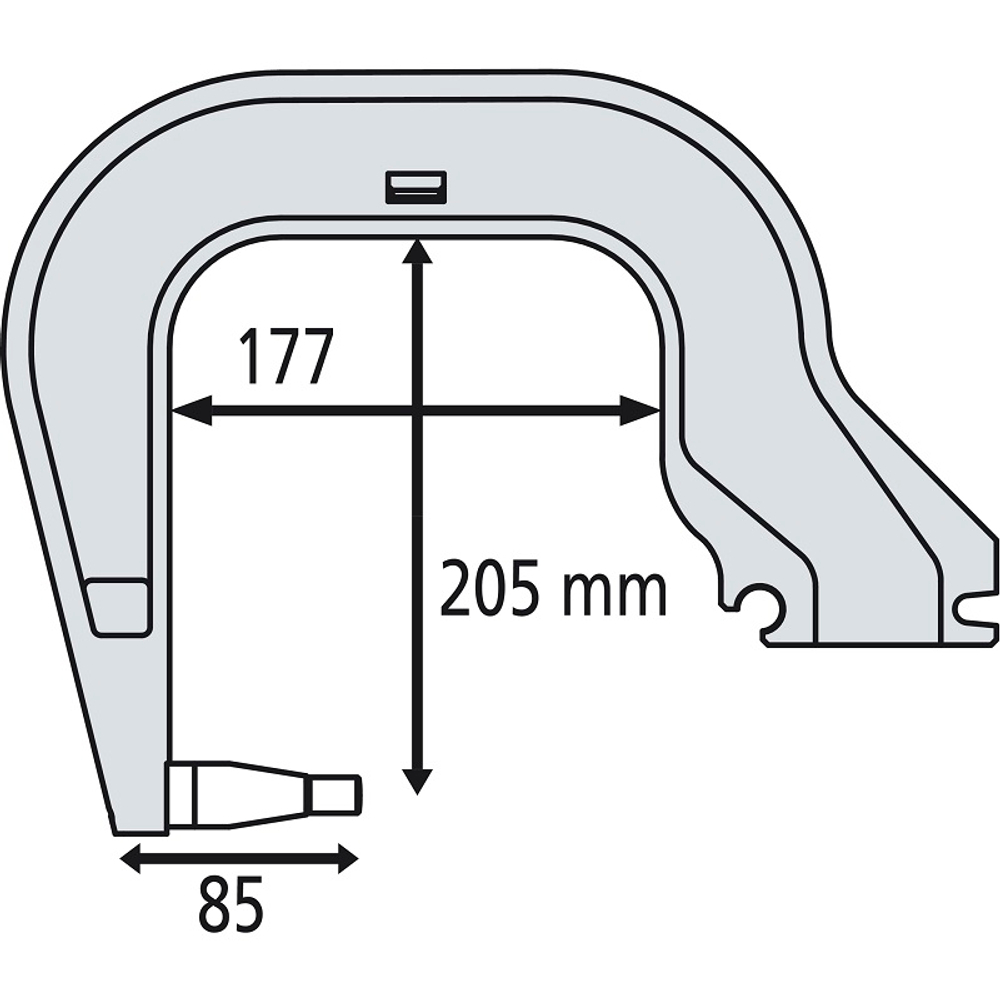 Плечо типа С (С3): C clamp для INVERTER 177х205мм, GYS (Франция)