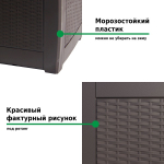 Ящик для хранения Prosperplast Boxe Rato 310л венге
