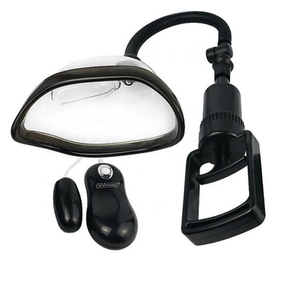 Вакуумная помпа вагинальная с вибрацией Tracker Vaginal Vacuum Pump (Цвет: прозрачный с черным)