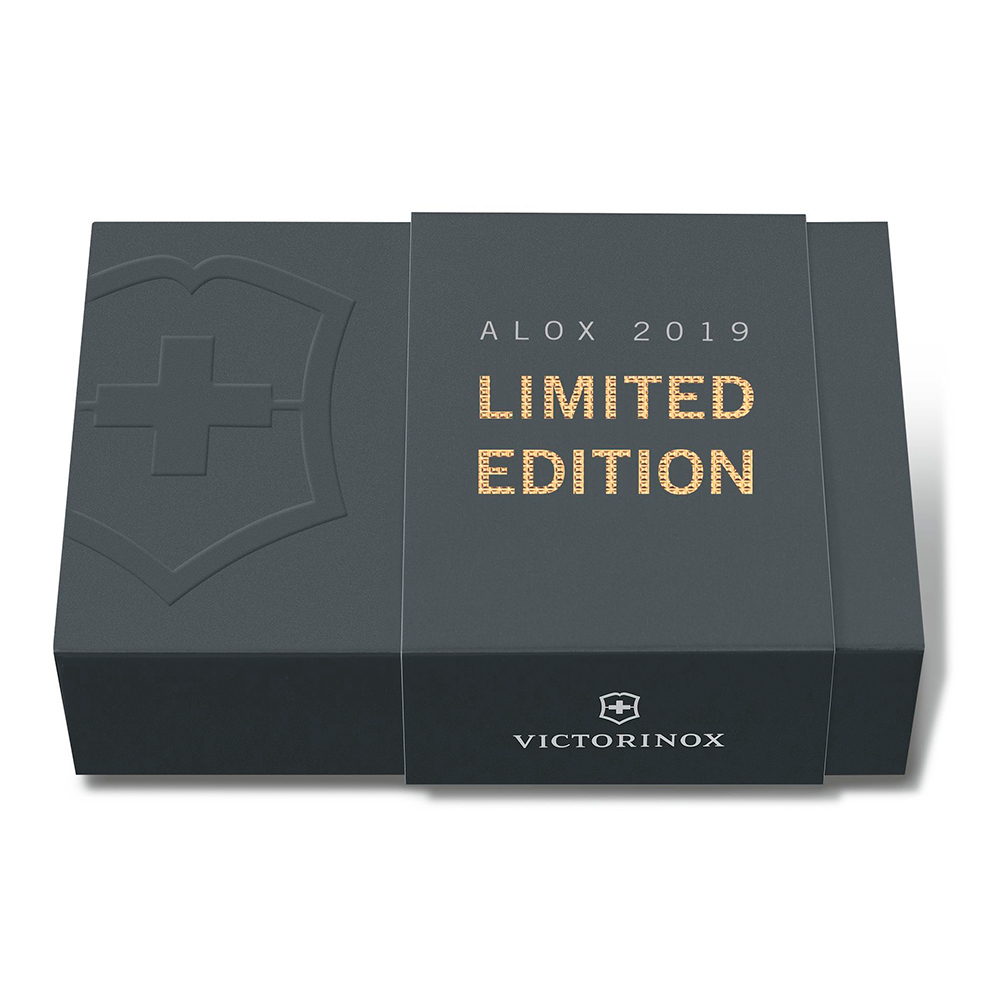 Нож Victorinox Alox Cadet, 84 мм, 9 функций, золотистый (подар. упаковка), 0.2601.L19