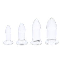 Набор стеклянных плагов 8, 10, 11, 12см b-Vibe Anal Dilators Set BV-037