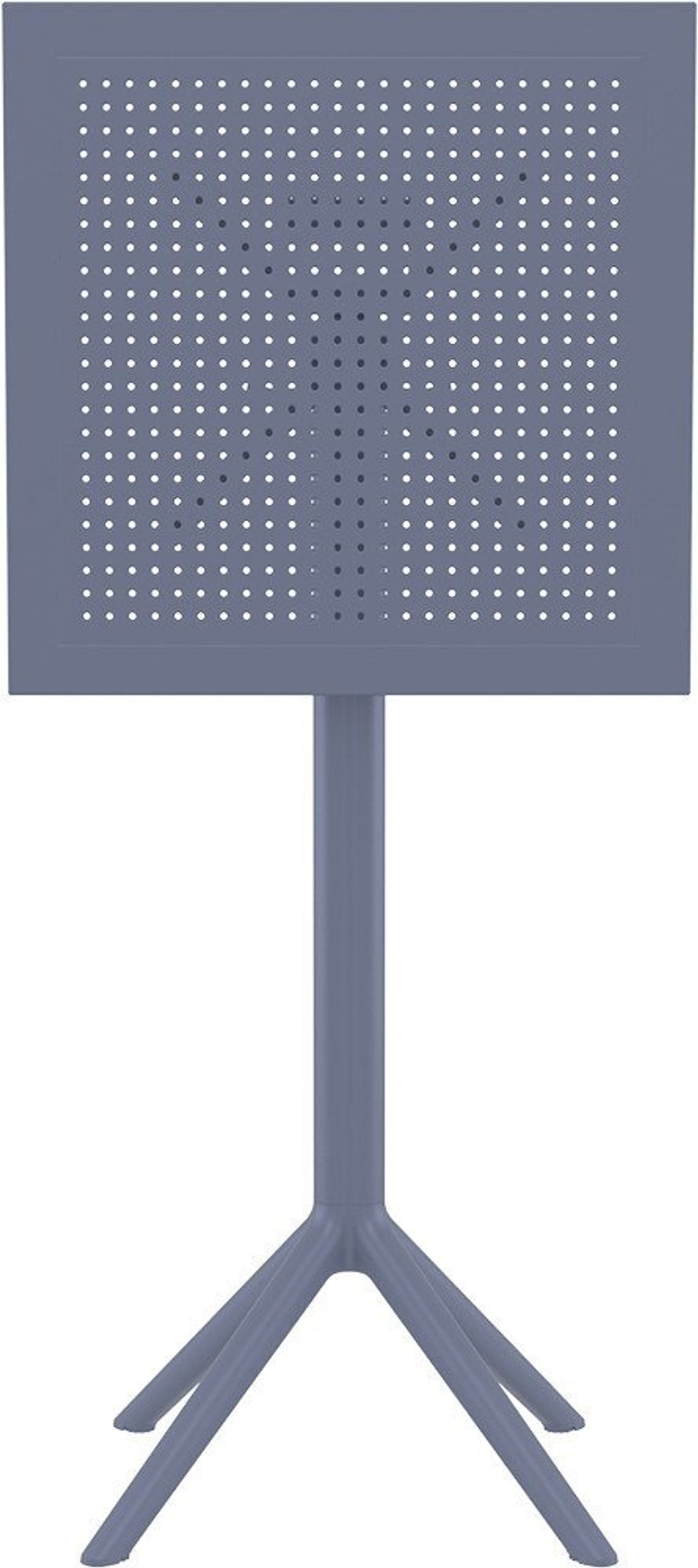Стол пластиковый барный складной Siesta Contract Sky Folding Bar Table 60, темно-серый