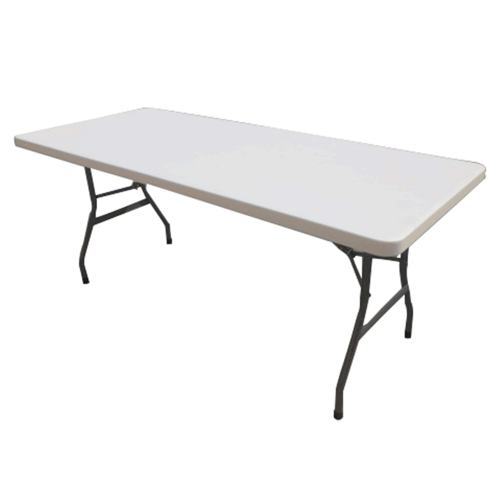 Стол складной садовый 180x74x74см HDPE белый