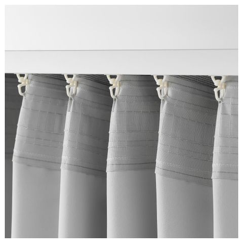 Комплект штор IKEA VILBORG (ВИЛБОРГ), Серый, 145x250 см, 2 шт