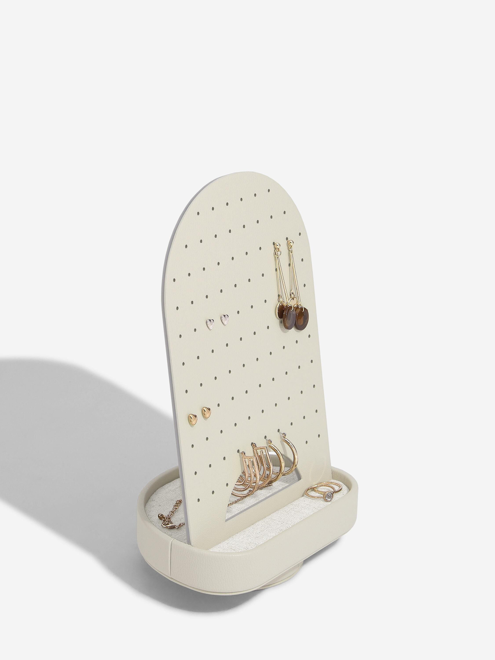 Органайзер вращающийся для сережек Stackers Oatmeal & Linen Rotating Earring Organiser