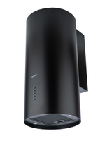 Вытяжка цилиндрическая пристенная MACBI B-TUBE39 (BLACK) черный, D150мм, 1200 м3/ч, пристенная, мотор 230Ватт, металл 39см, кнопочное управление