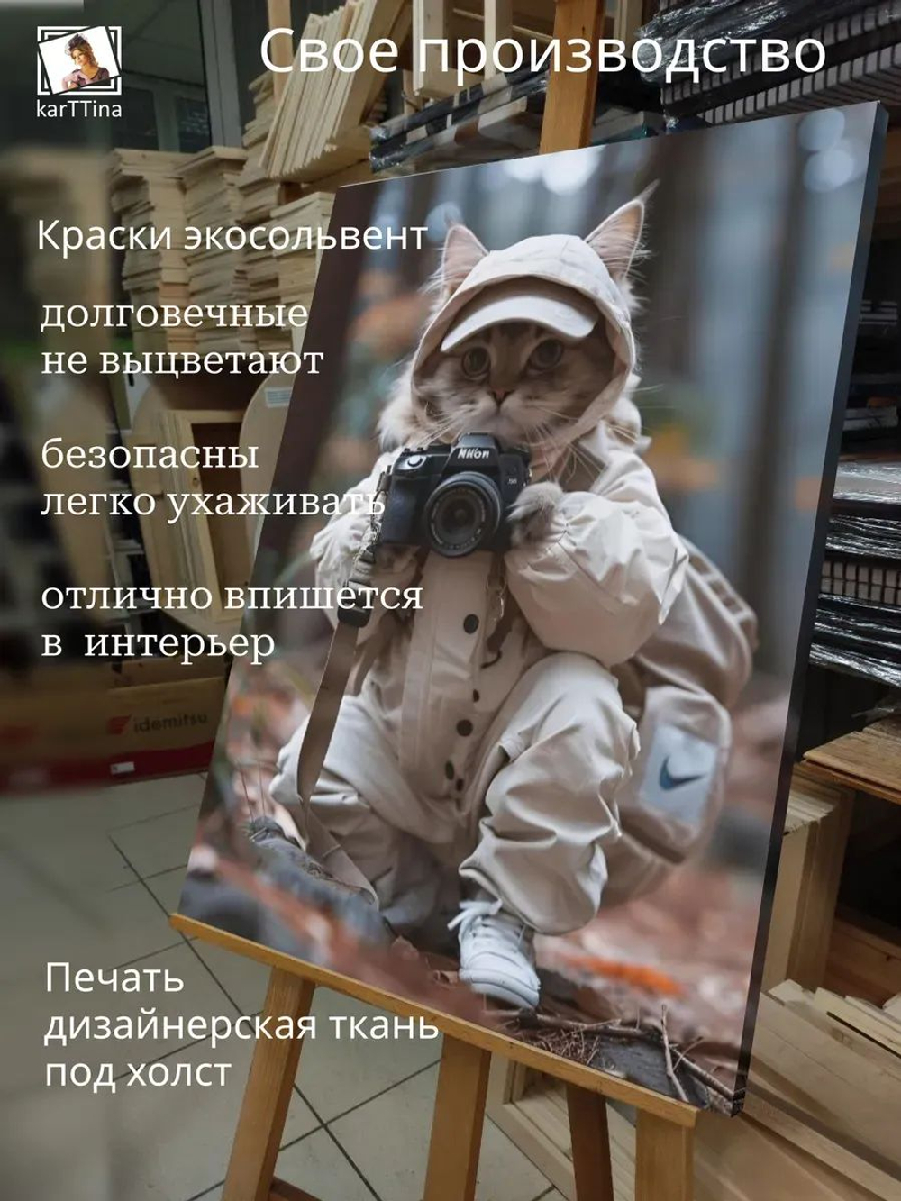 Картина на стену "Фотограф" 30х40см 1шт., на деревянном подрамнике