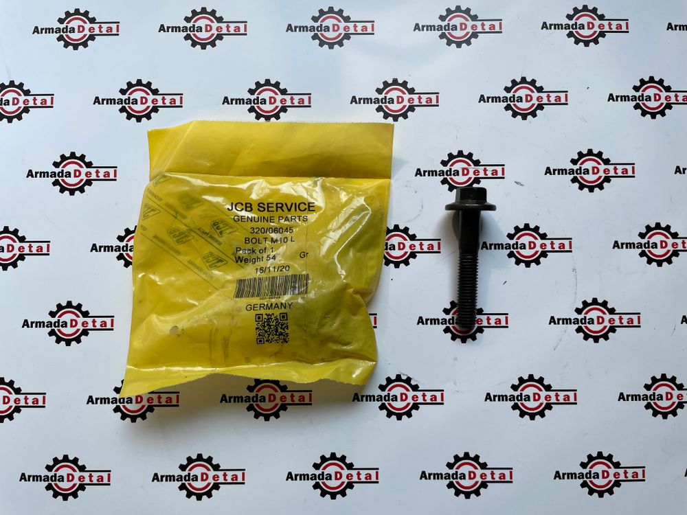 Болт выпускного коллектора (М10х57 мм) | 320/06045 | JCB Болт выпускного коллектора (М10х57 мм) | 320/06045 | JCB