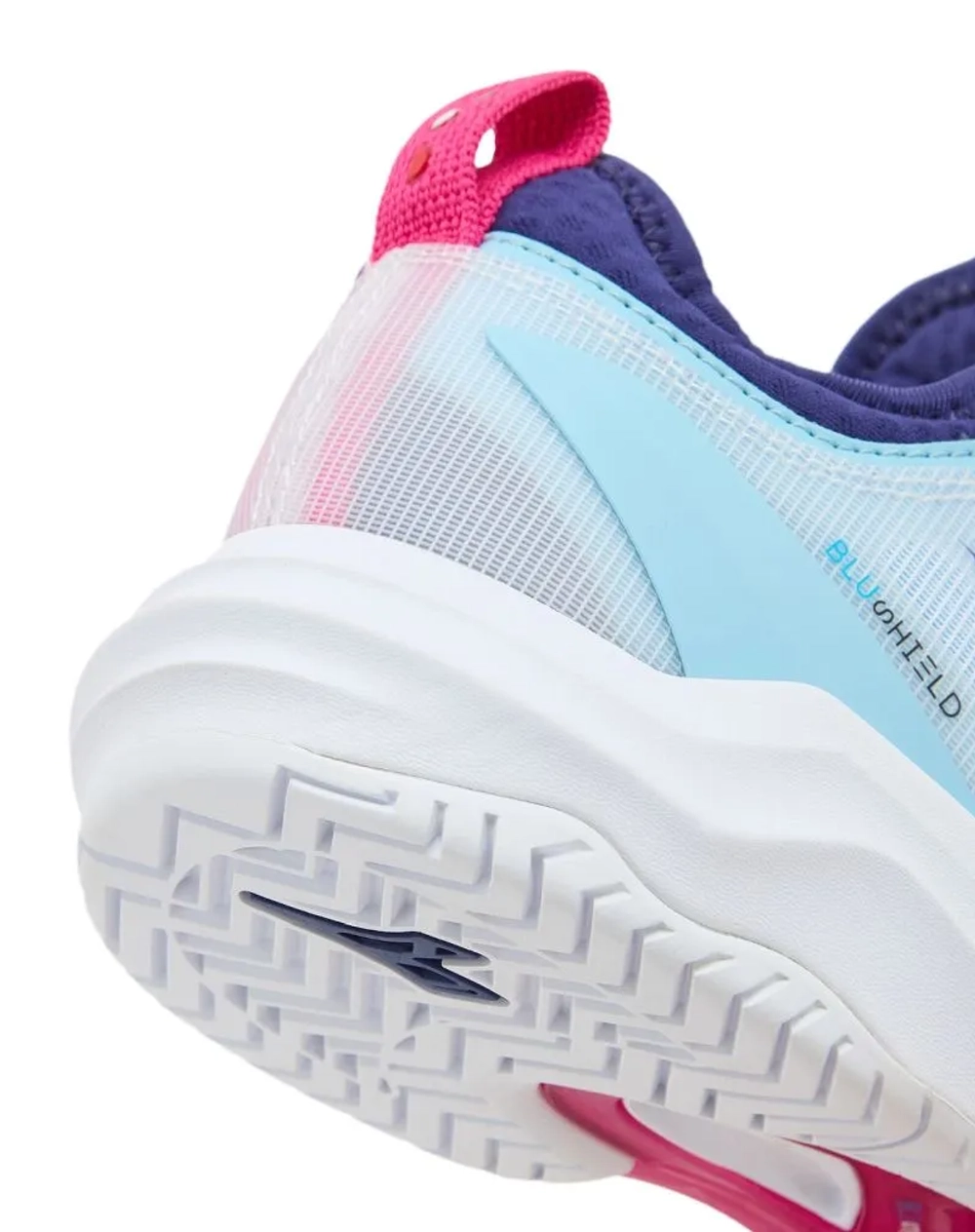 Женские теннисные кроссовки Diadora Speed Blushield Fly 4 + AG - white/blue print/pink yarr
