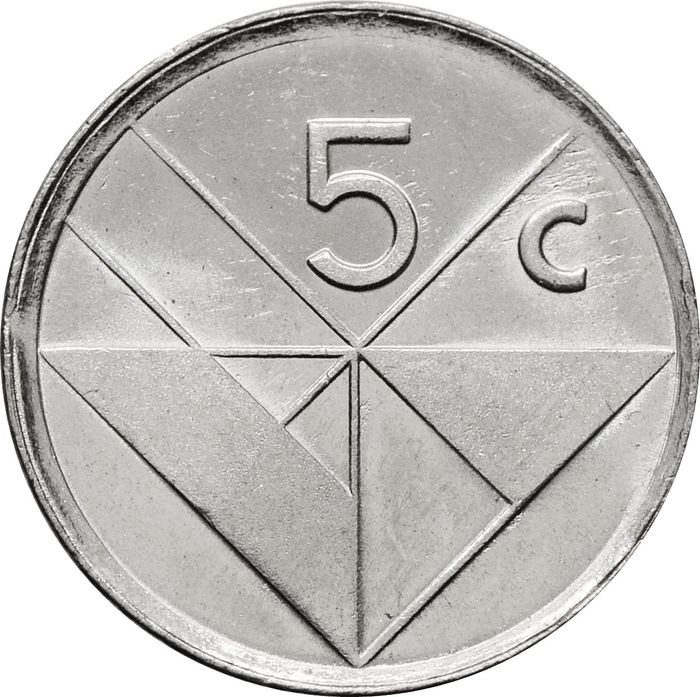5 центов 2001 Аруба