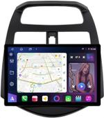 Магнитола для Chevrolet Spark M300 2009-2022, Ravon R2 (рамка матовая) - FarCar BX877 монитор 13" 2K QLED на Android 13, Быстрая, CarPlay, 4G SIM-слот