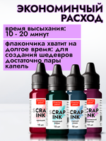 Набор чернил для скрапбукинга «Сет 2» 4 шт по 15 мл