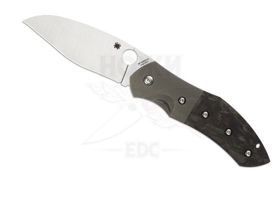 Складной нож Spyderco Myrtle C194CFTIP c клинком из стали CPM-S30V, рукоять титан