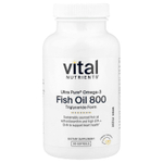 Vital Nutrients, Ultra Pure® Omega-3, рыбий жир 800, лимон, 90 мягких таблеток
